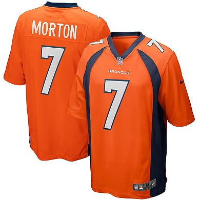 Men's Nike Craig Morton Orange Denver Broncos Game Retired Player Jersey