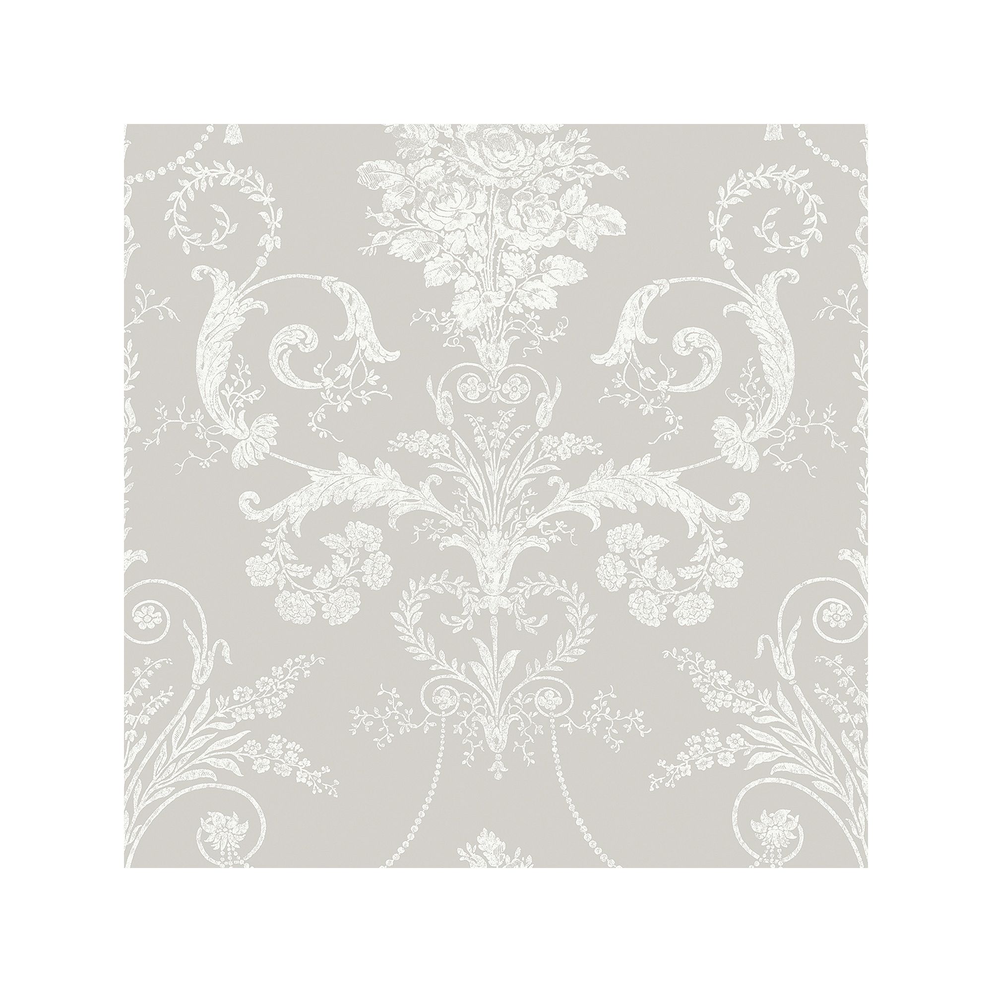 Laura Ashley Josette Wallpaper, Dove Gray