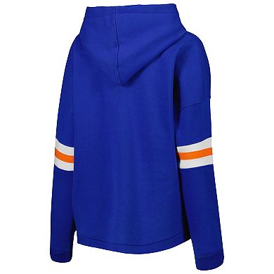 Women's Pressbox Royal Florida Gators Super Pennant Pullover Hoodie