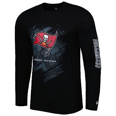 Men's New Era Black Tampa Bay Buccaneers Combine Authentic Action Long ...