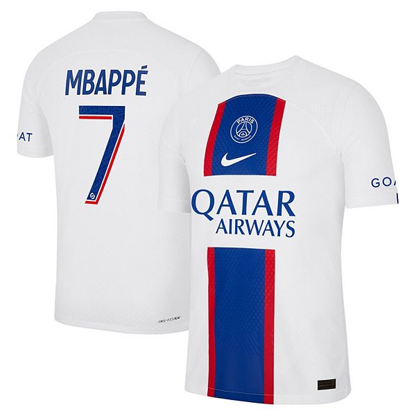 psg white jersey mbappe