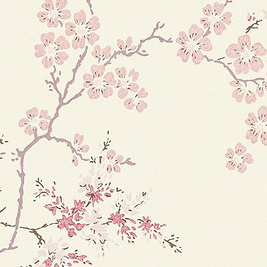 Laura Ashley Oriental Blossom Blush Wallpaper