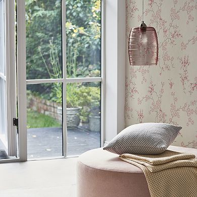 Laura Ashley Oriental Blossom Blush Wallpaper