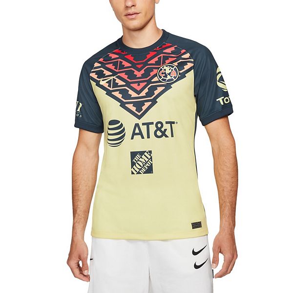 Men's Nike Yellow Club America 2021/22 Home Breathe Stadium