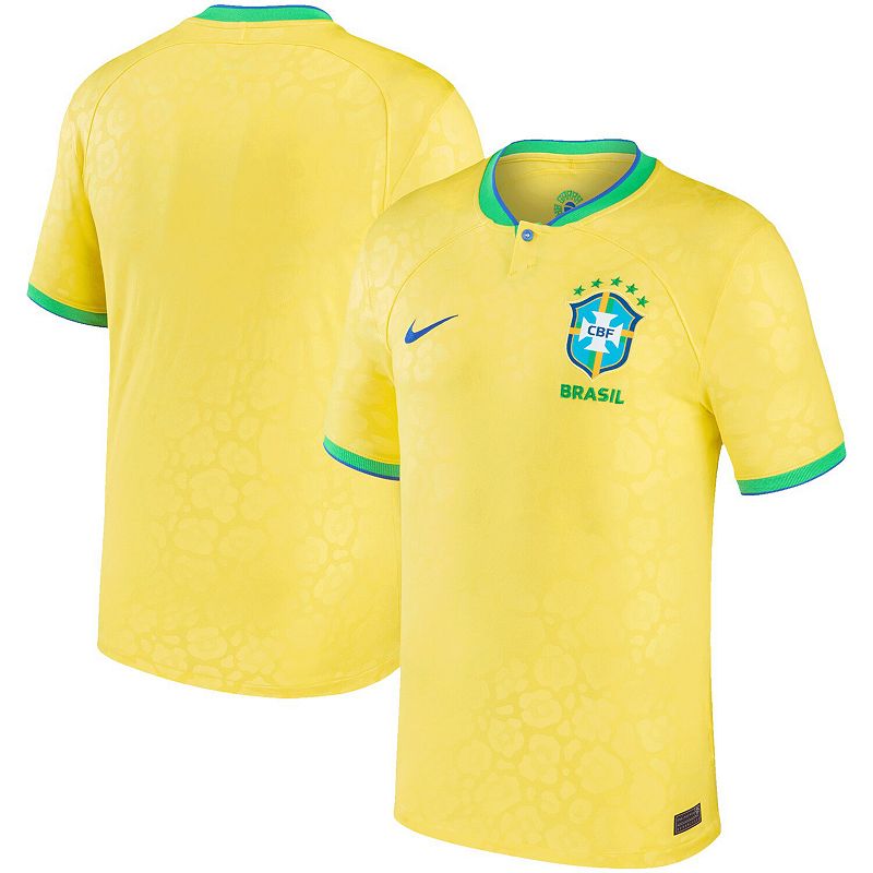 UPC 196148203868 product image for Youth Nike Yellow Brazil National Team 2022/23 Home Breathe Stadium Replica Blan | upcitemdb.com