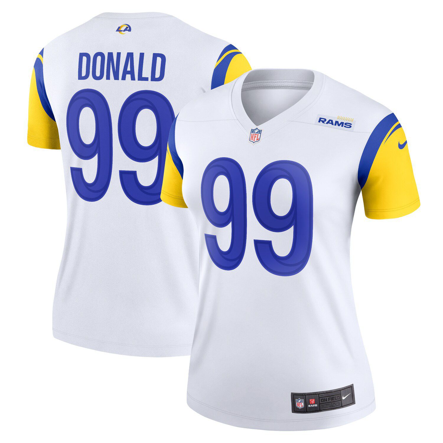 Men's Nike Aaron Donald Gray Los Angeles Rams Atmosphere Fashion Game Jersey Size: Medium