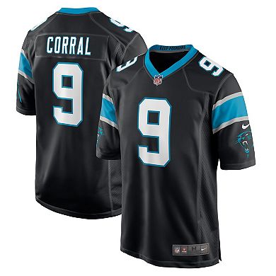 Men's Nike Matt Corral Black Carolina Panthers 2022 NFL Draft Pick Player Game Jersey