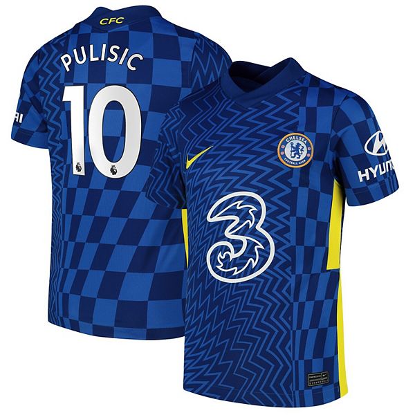 Youth Nike Christian Pulisic Blue Chelsea 2021/22 Home Breathe Stadium ...