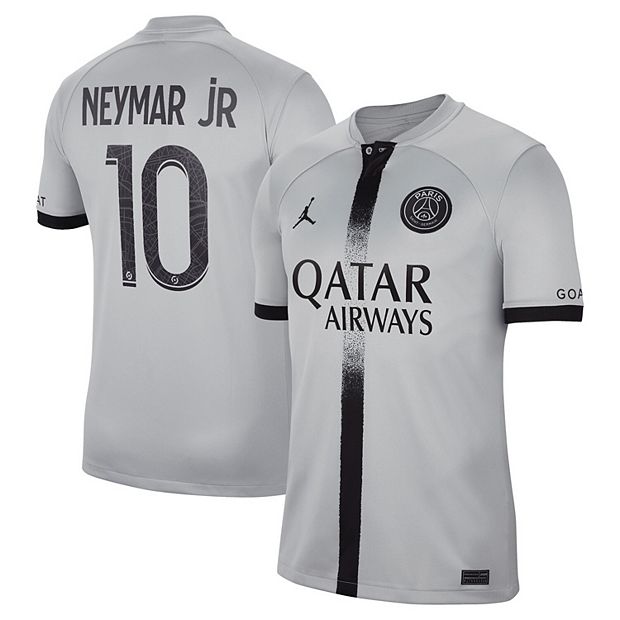 Men's Nike Neymar Jr. Black Paris Saint-Germain 2022/23 Away Breathe  Stadium Replica Player Jersey