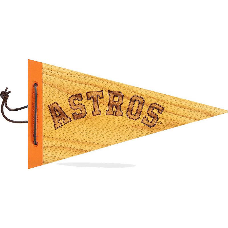Houston Astros 7 x 12 Wood Pennant, Multicolor