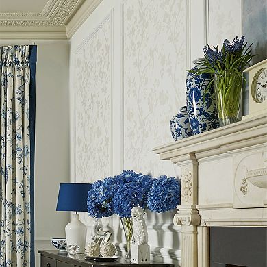 Laura Ashley Oriental Garden Pearlescent Wallpaper