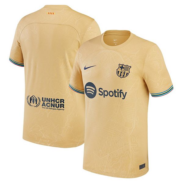 Youth Nike Yellow Barcelona 2022/23 Away Replica Blank Jersey