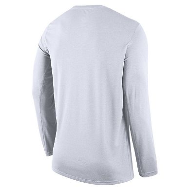 Men's Nike White Brooklyn Nets 2022/23 Legend On-Court Practice Performance Long Sleeve T-Shirt