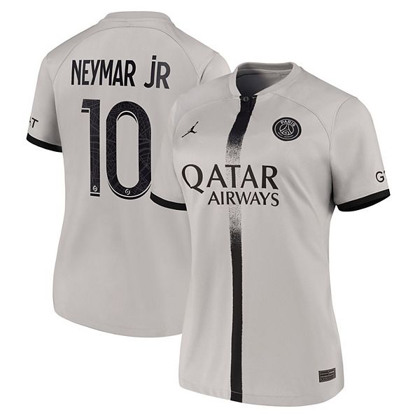 Women's Nike Neymar Jr. Black Paris Saint-Germain 2022/23 Away Breathe  Stadium Replica Player Jersey