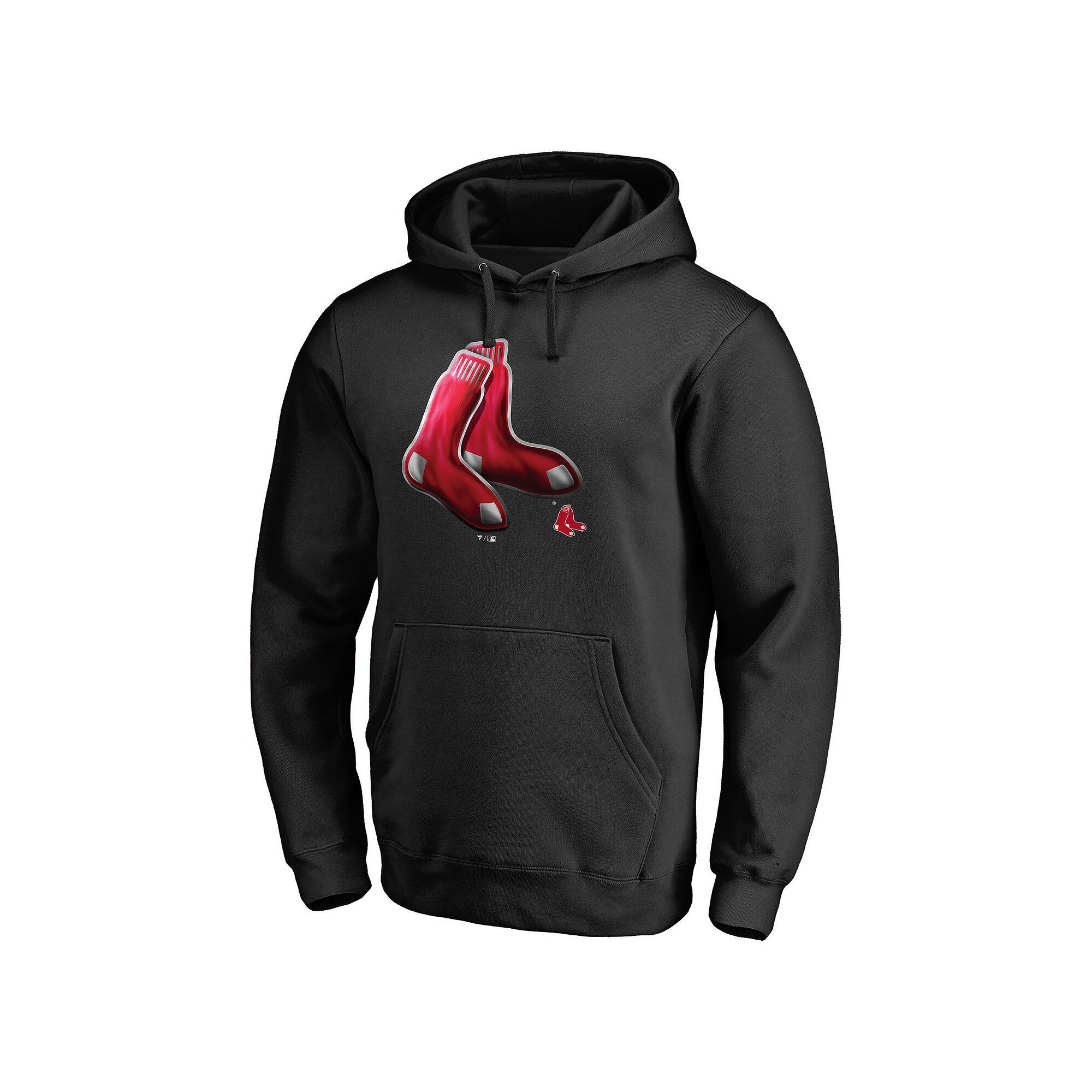 Mens Fanatics Branded Black Boston Red Sox Midnight Mascot Pullover Hoodie