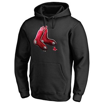 Men's Fanatics Branded Black Boston Red Sox Midnight Mascot Pullover Hoodie