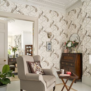 Laura Ashley Belvedere Pale Iris Wallpaper