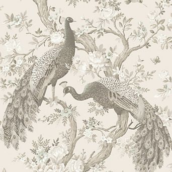 Laura Ashley Belvedere Pale Iris Wallpaper