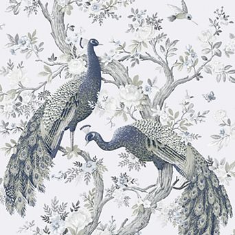 Laura Ashley Belvedere Pale Iris Wallpaper