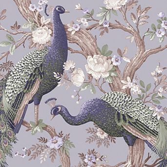 Laura Ashley Belvedere Pale Iris Wallpaper