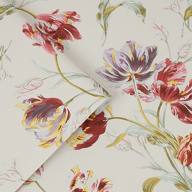 Laura Ashley Gosford Cranberry Wallpaper