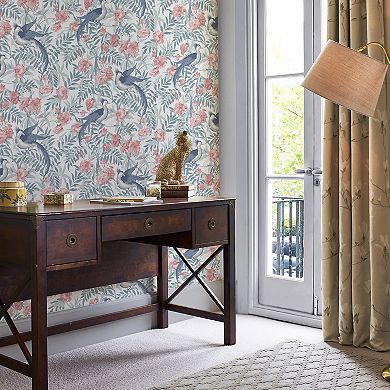 Laura Ashley Osterley Rosewood Wallpaper