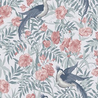 Laura Ashley Osterley Rosewood Wallpaper