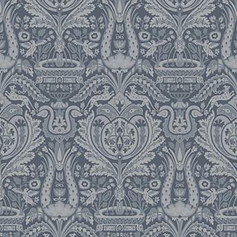 Laura Ashley Heraldic Damask Wallpaper