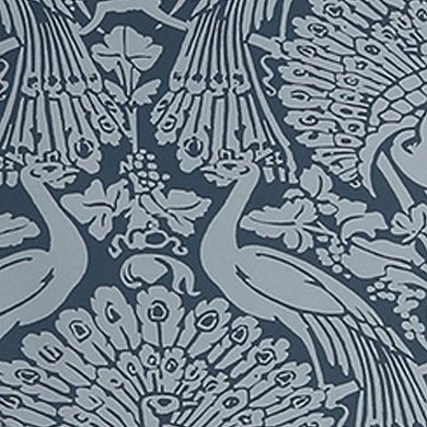 Laura Ashley Peacock Damask Wallpaper