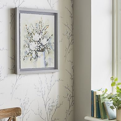 Laura Ashley Pussy Willow In Vase Framed Print Wall Art
