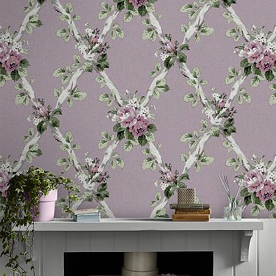 Laura Ashley Elwyn Dove Removeable Wallpaper