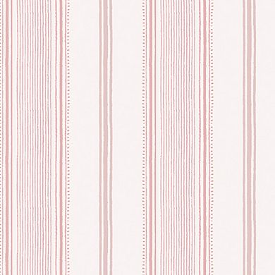 Laura Ashley Heacham Stripe Seaspray Removeable Wallpaper