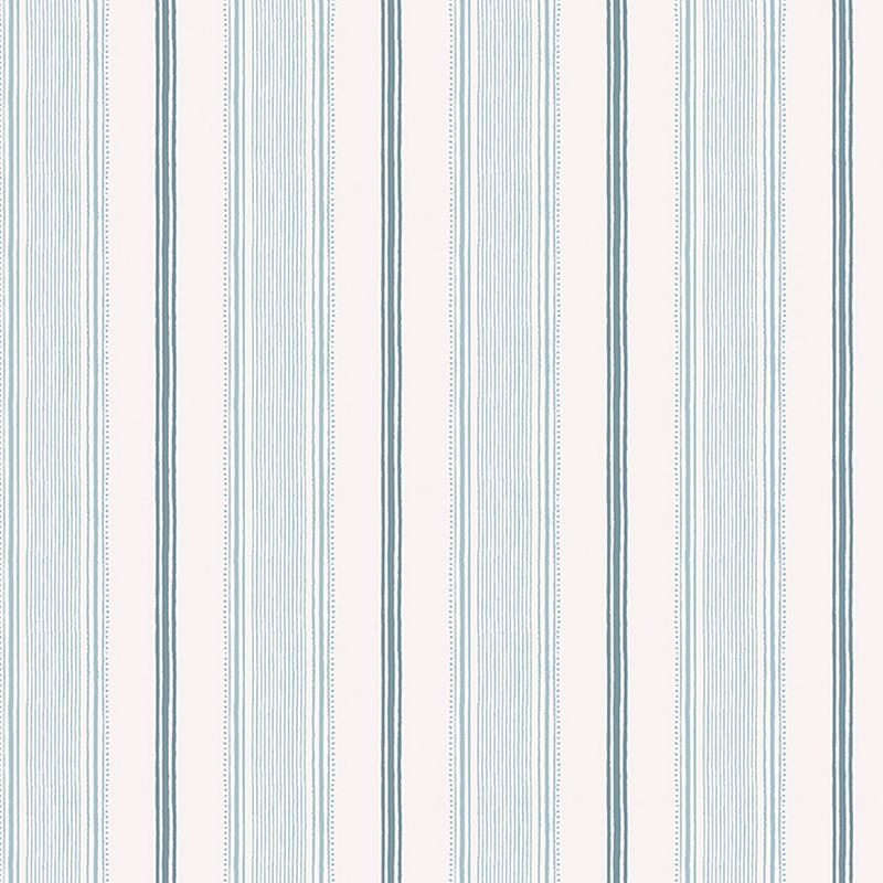 Laura Ashley Heacham Stripe Seaspray Removable Wallpaper