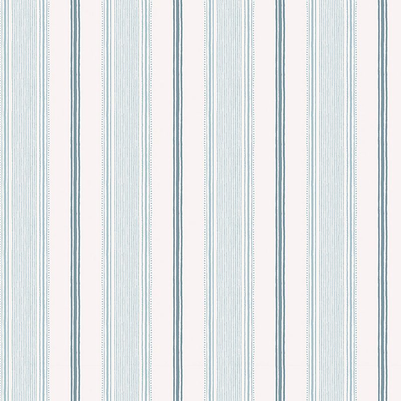 Laura Ashley Heacham Stripe Seaspray Removable Wallpaper