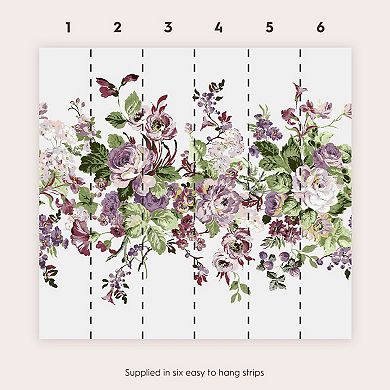 Laura Ashley Rosemore Grape Mural Wallpaper