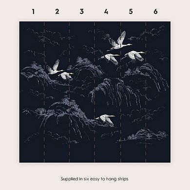 Laura Ashley Animalia Midnight Mural Wallpaper