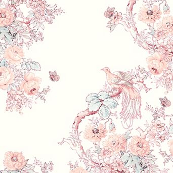 Laura Ashley Bird Blush Mural Wallpaper