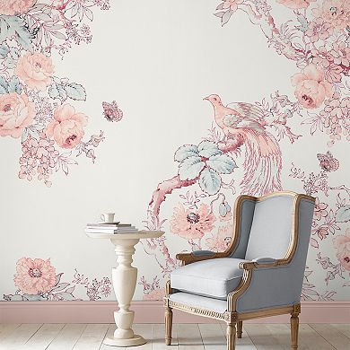 Laura Ashley Bird Blush Mural Wallpaper