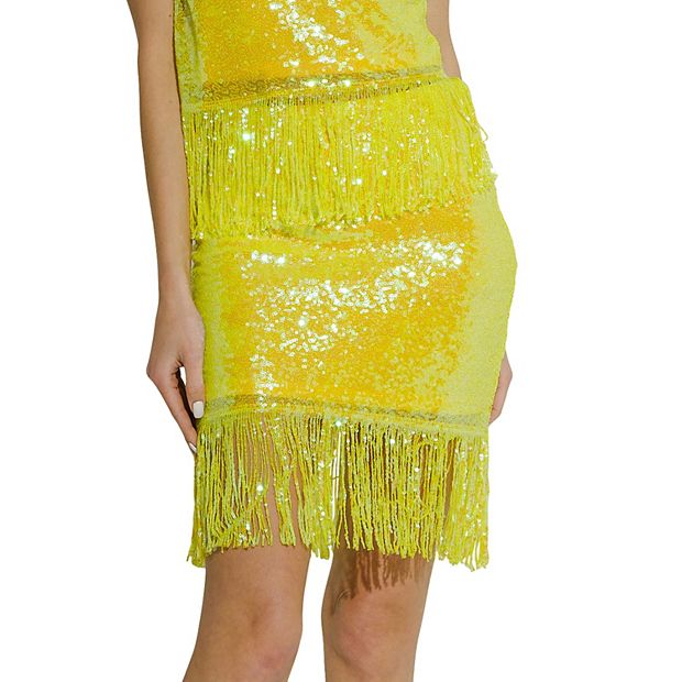Kohls gold sequin skirt store