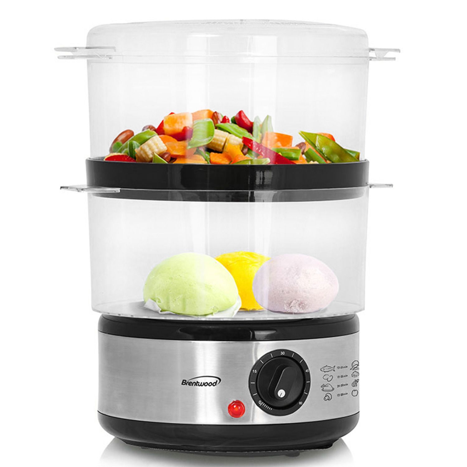 Brentwood 2 Tier 5 Quart Food Steamer   6012901 ALT2