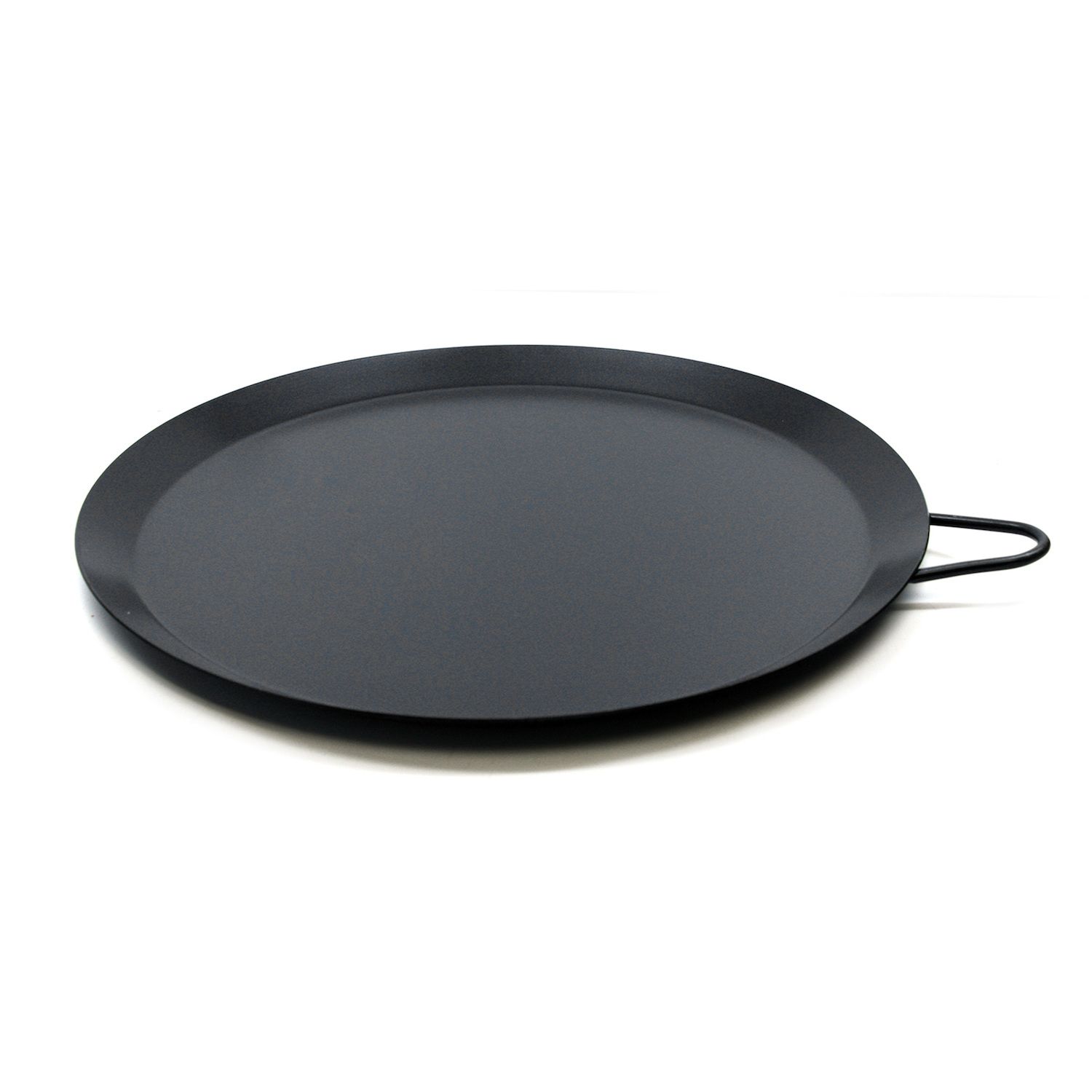 Alpine Cuisine Nonstick Oval Comal 17.5x8-Inch - Black Carbon Steel To