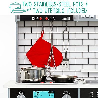 Lil’ Jumbl kitchen set for kids Interactive Kitchen Pretend Wooden Play Kitchen