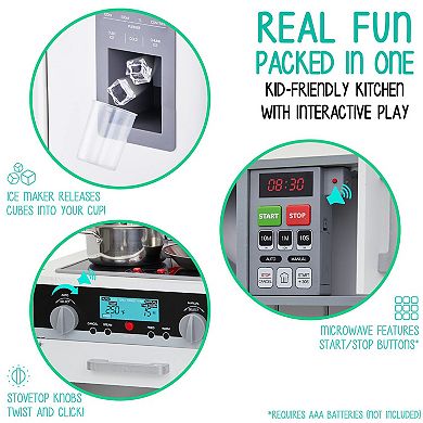 Lil’ Jumbl kitchen set for kids Interactive Kitchen Pretend Wooden Play Kitchen