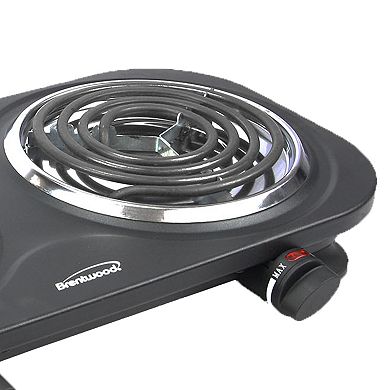 Brentwood Electric 1500W Double Burner - Black