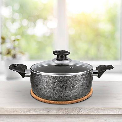 Brentwood Dutch Oven Aluminum Non-Stick 10 Qt-Gray