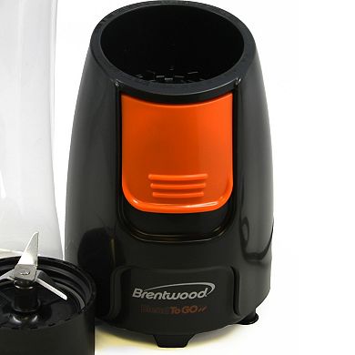 Brentwood Blend-To-Go Personal Blender in Black and Orange