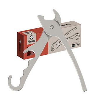 Chef Pomodoro Premium Pizza Pan Gripper, 8-inch Cast Aluminum, Deep Dish Heavy Duty Pans