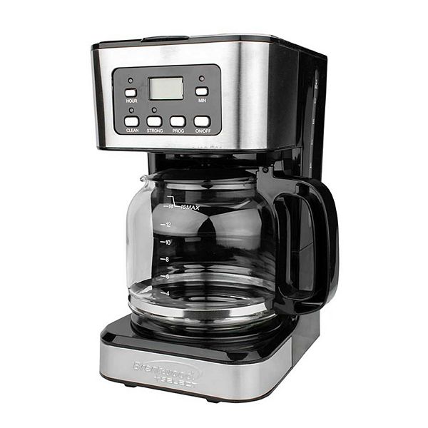 Brentwood 12 Cup Digital Coffee Maker in Black