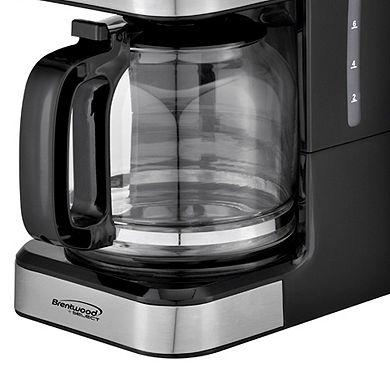 Brentwood 12 Cup Digital Coffee Maker in Black