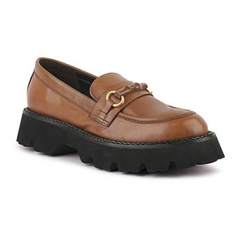 Rag & Co Cheviot Women's Chunky Leather Loafers